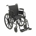 Mckesson drive Cruiser III Manual Wheelchair, 18 Inch Seat Width 146-K318ADDA-SF